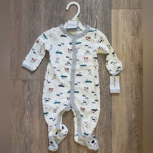 Carter's button up footie pajamas NWT